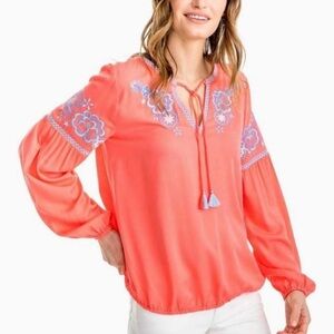 Southern Tide orange and blue hobo tunic size XL